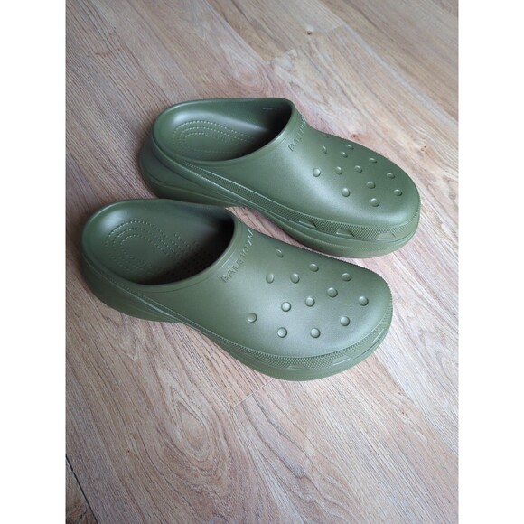 Balenciaga Croc Mule Mens 11 EU 44 Green Khaki main image 10